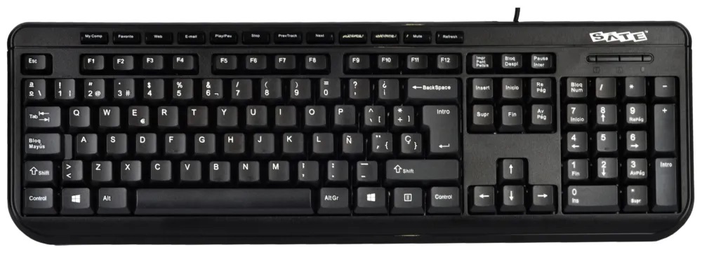 Teclado Satellite AK-833 USB - Black (Español)